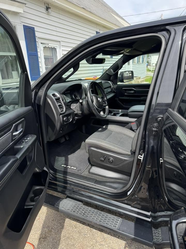 RAM 1500 interior after full detail — clean, showroom condition